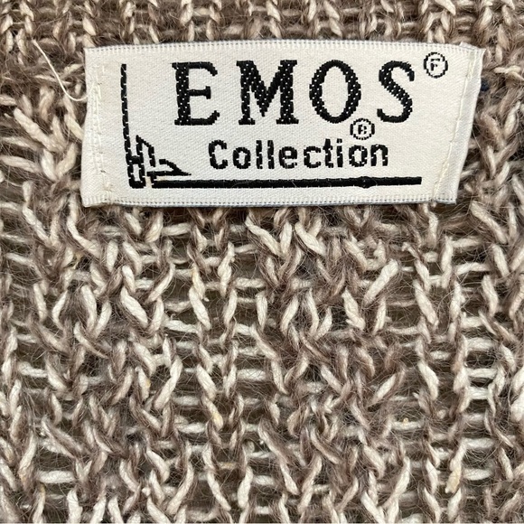 Vintage EMOS COLLECTION Cable Knit Silk Blend V-Neck Tunic Sweater Medium - Picture 7 of 10